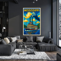 Mississippi Riverboat Adventure Poster