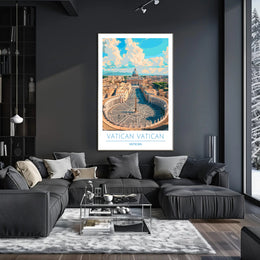 Vatican City Aerial View Poster