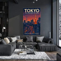 Tokyo The Heartbeat of Japan Poster