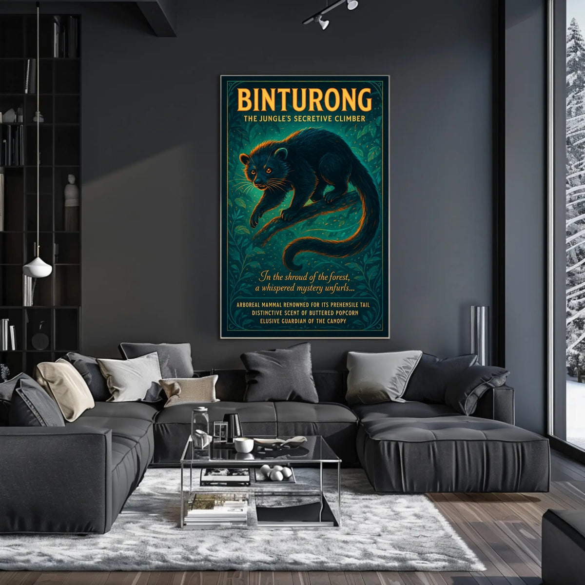 Binturong The Jungles Secretive Climber Poster