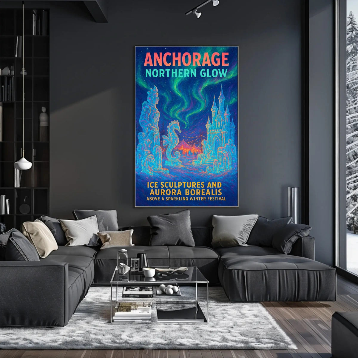 Anchorage Northern Glow Poster