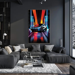 Futuristic Automotive Elegance Poster PosterGoat