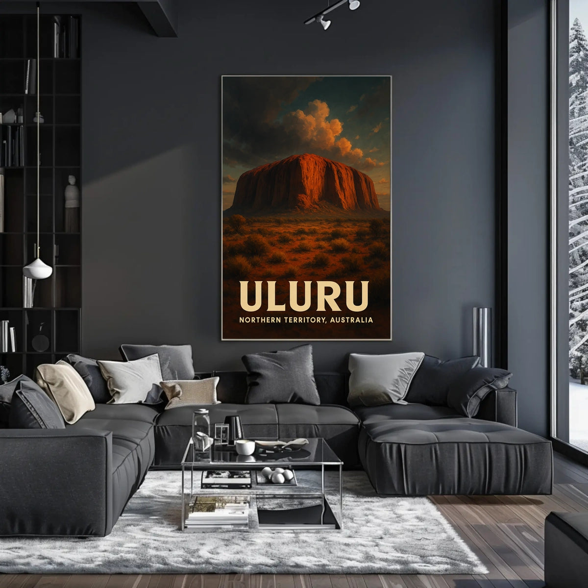 Uluru Australia Outback Sunset Decor Lovers Poster