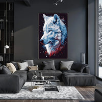Majestic Wolf Portrait Poster