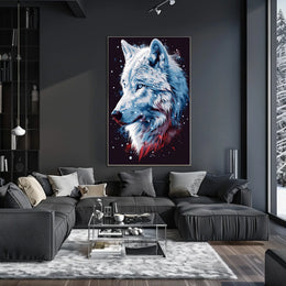 Majestic Wolf Portrait Poster