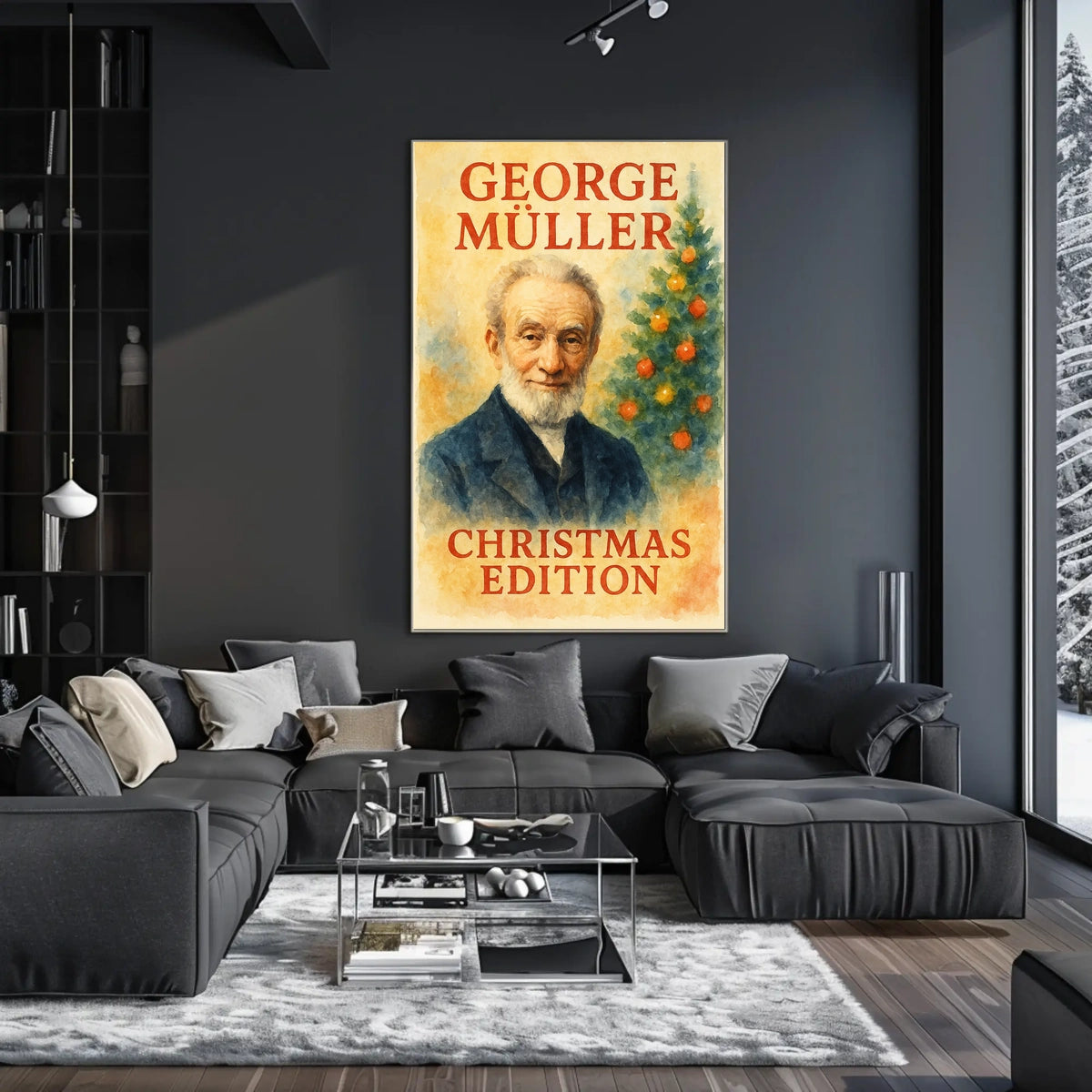 George Müller Holiday Historic Inspired Christmas Festival Poster