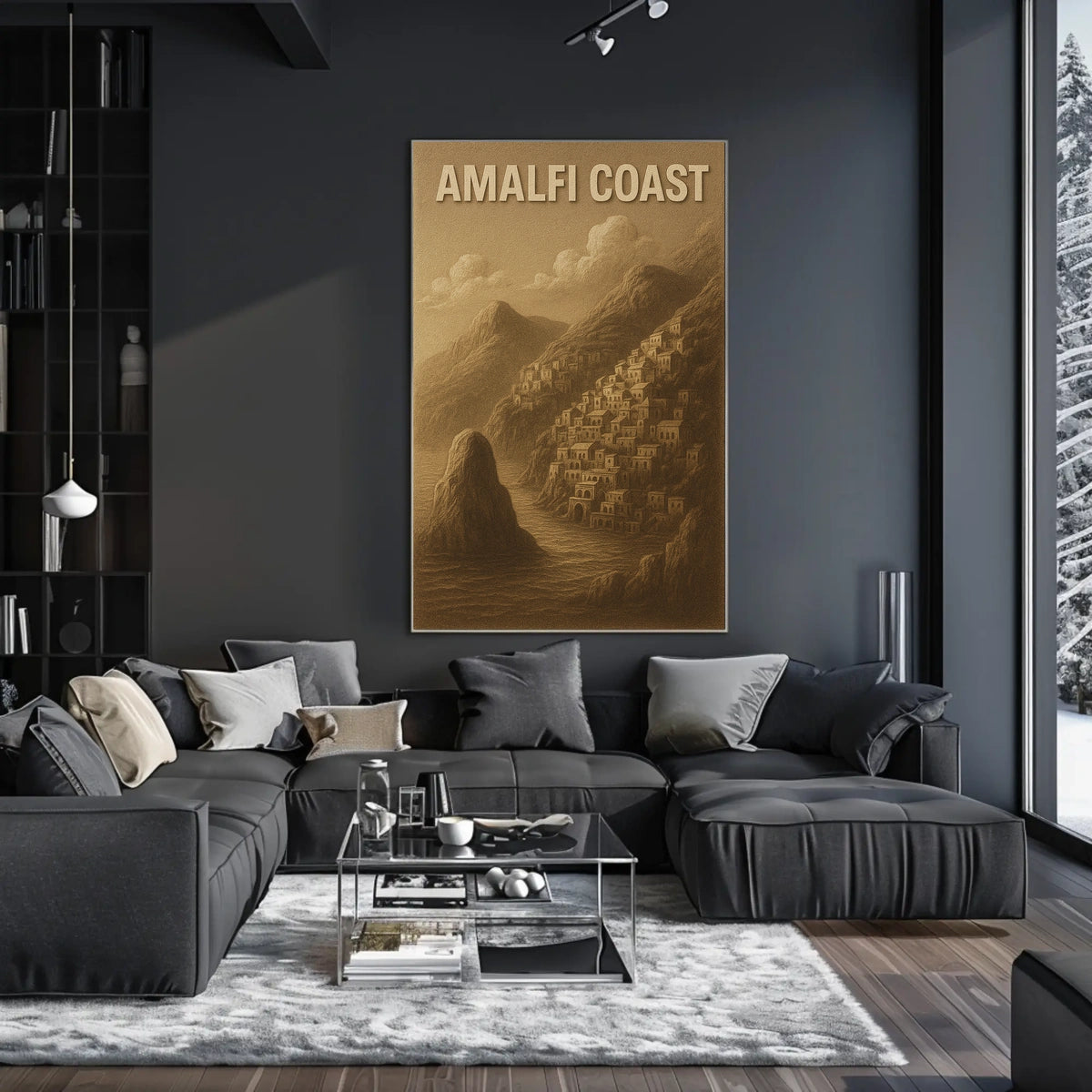 Amalfi Coast Poster Wall Art Travel Print 18x24 Edition