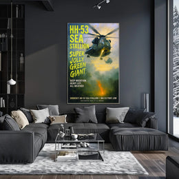 Sikorsky HH-53 Sea Stallion Super Jolly Green Giant Poster PosterGoat