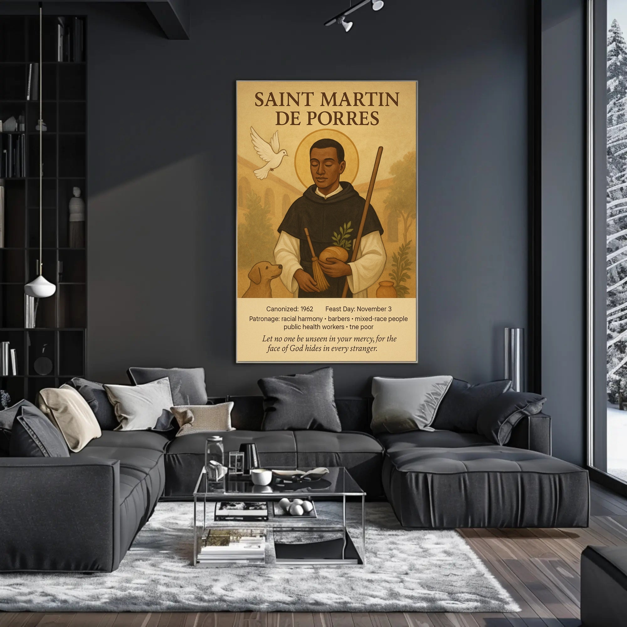 Saint Martin de Porres Spiritual Heritage Poster