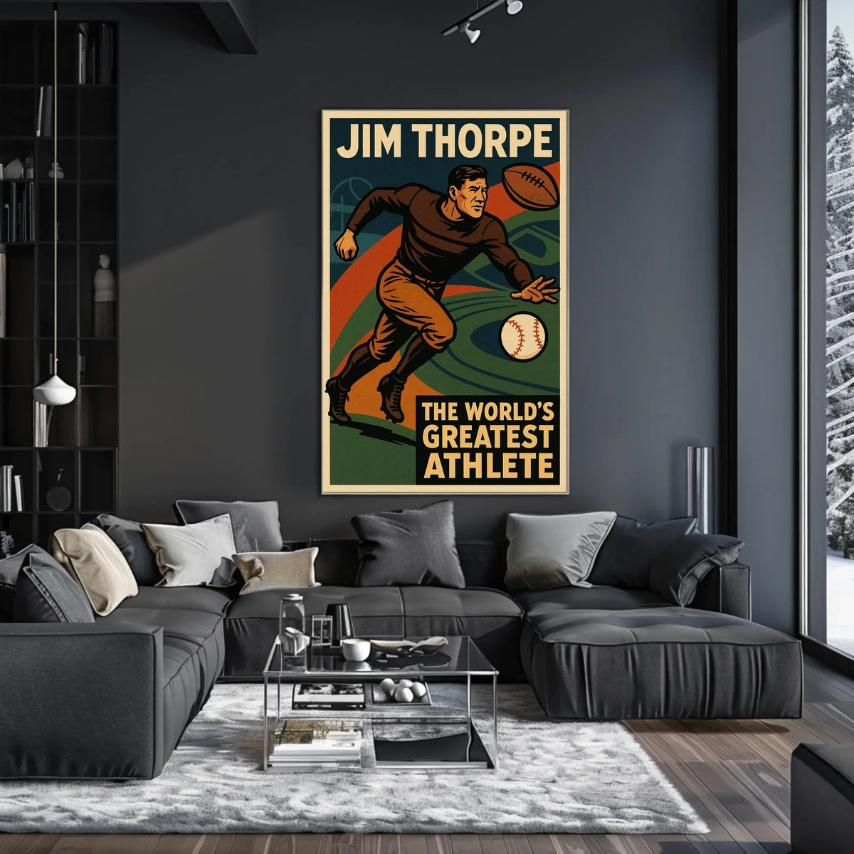 Jim Thorpe Legendary Athlete Poster