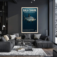 Bala Shark Nature’s Silver Bullet Animal Poster