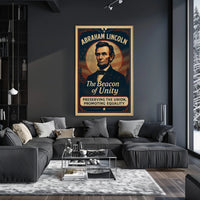 Abraham Lincoln Inspiring Vintage Historical or Presidential Poster PosterGoat