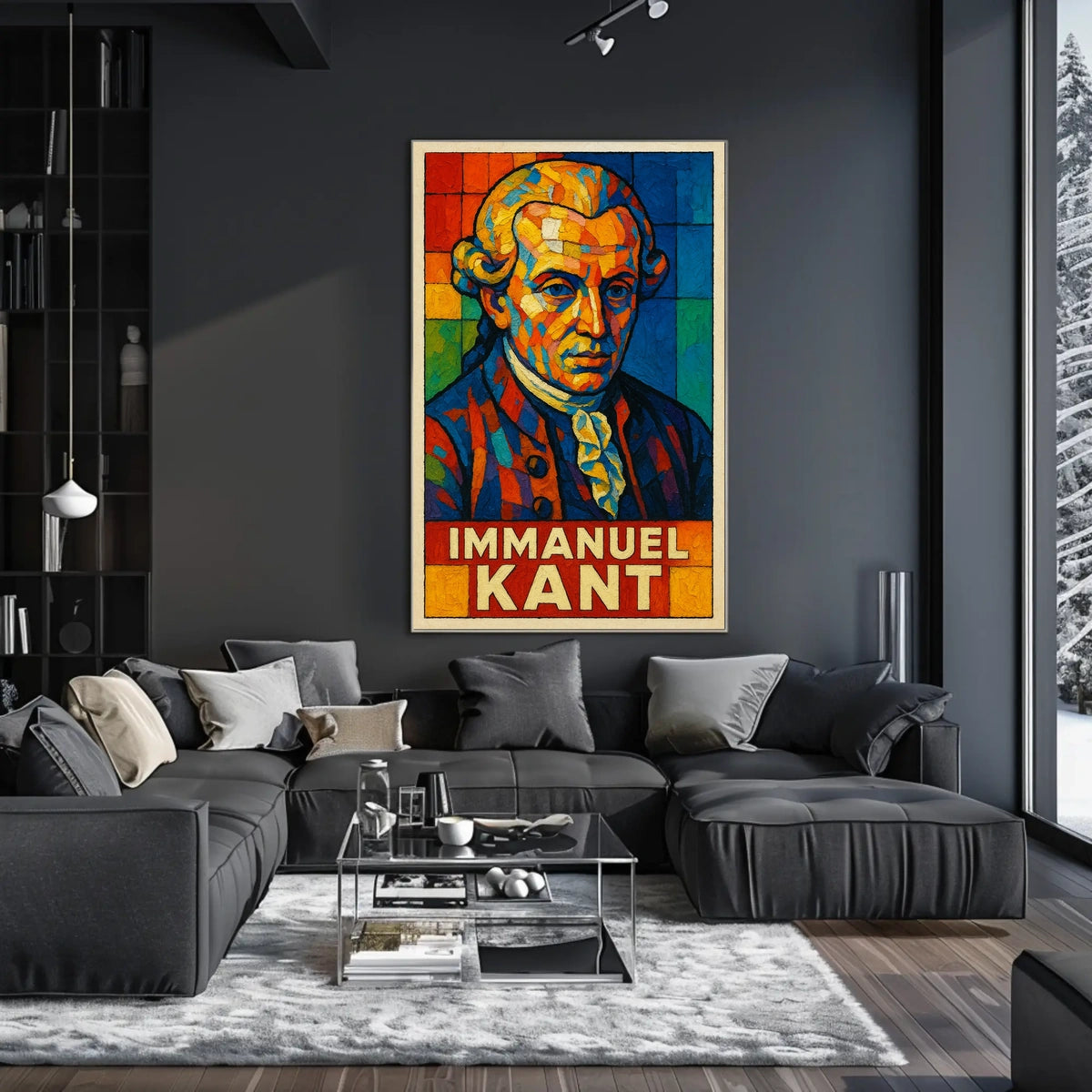 Immanuel Kant Philosophical Icon Poster