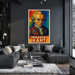 Immanuel Kant Philosophical Icon Poster