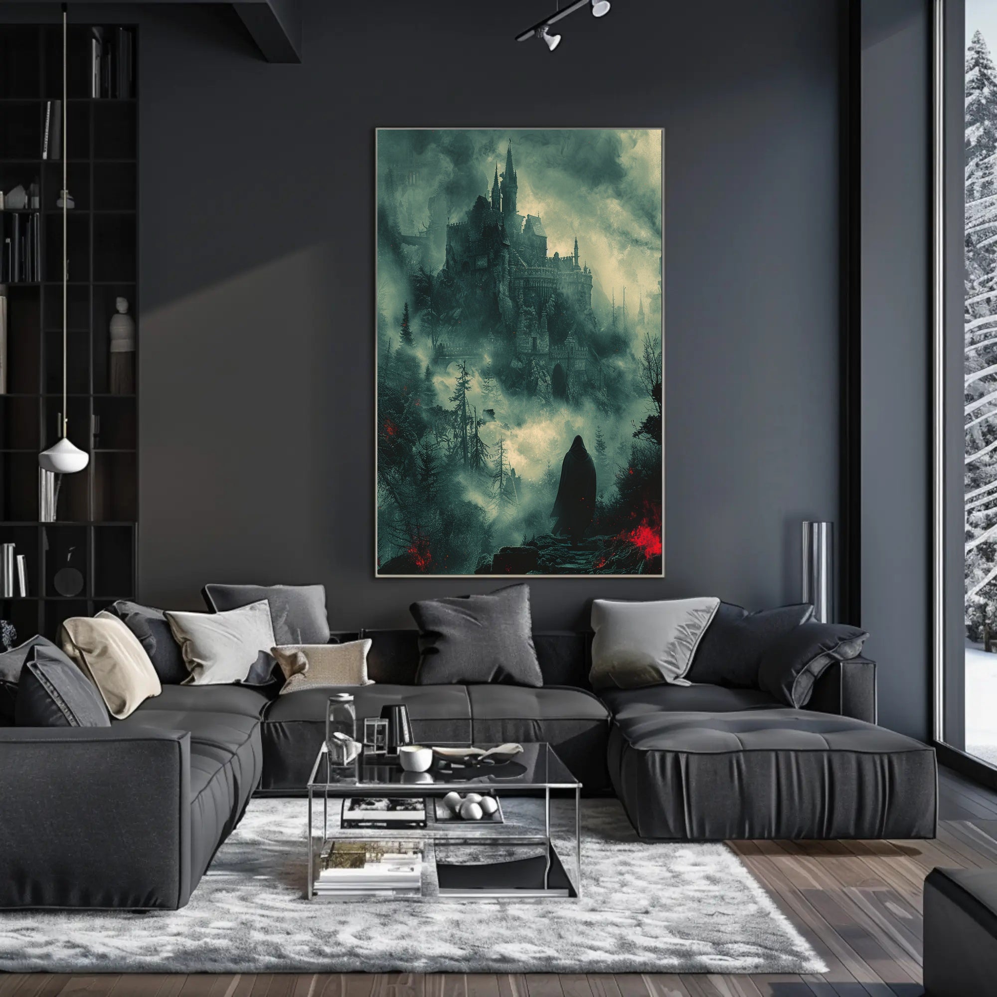 Dark Gothic Castle Adventure Fantasy or Mythology Poster PosterGoat