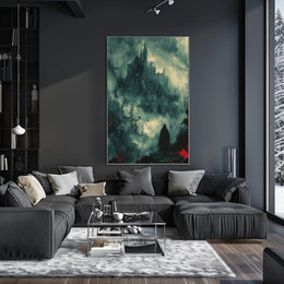 Dark Gothic Castle Adventure Fantasy or Mythology Poster PosterGoat