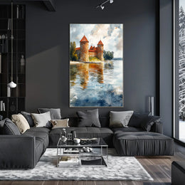 Lithuania Trakai Island Castle View Poster