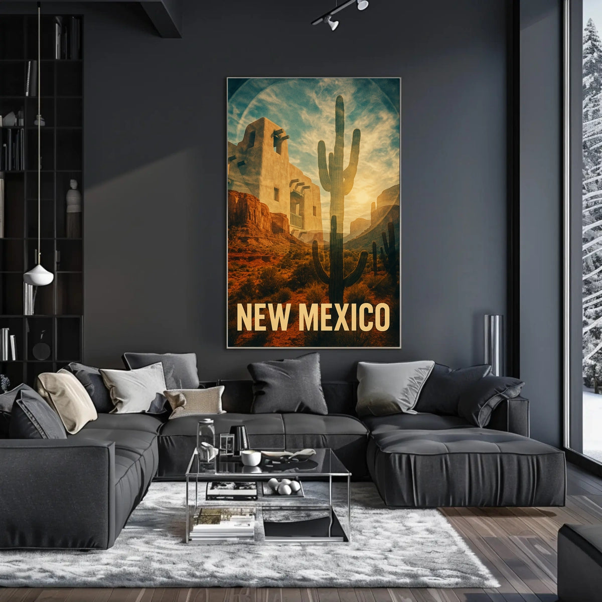 New Mexico Desert Landscape Poster
