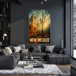 New Mexico Desert Landscape Poster