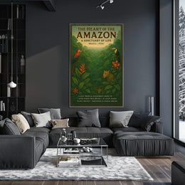 The Heart of the Amazon A Sanctuary of Life Poster