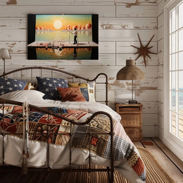 Serene Sunset Artist's Vision Abstract or Artistic Poster