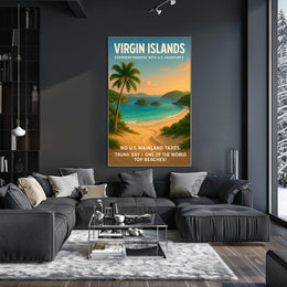 Virgin Islands Caribbean Paradise Poster