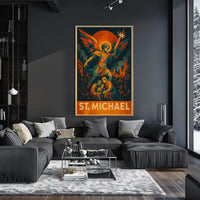 St. Michael Protector In Art Poster