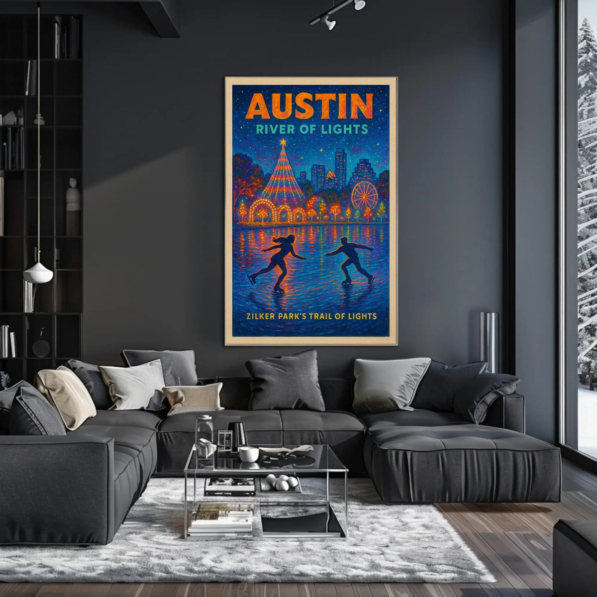 Austin River Of Lights Poster