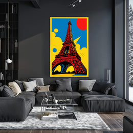 Eiffel Tower Pop Art Poster