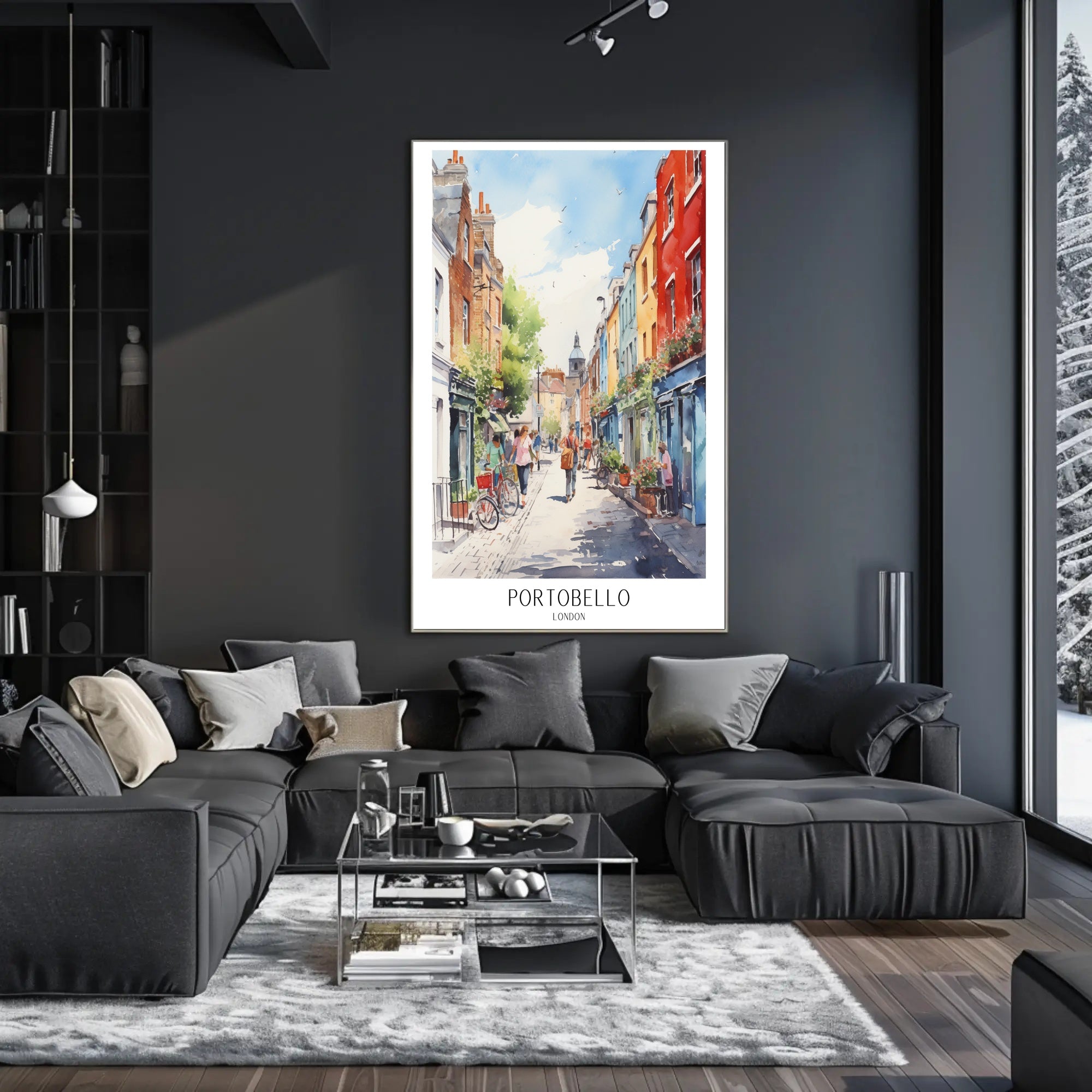 Portobello in London Poster PosterGoat