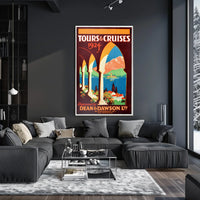 Tours Cruises 1924 Poster