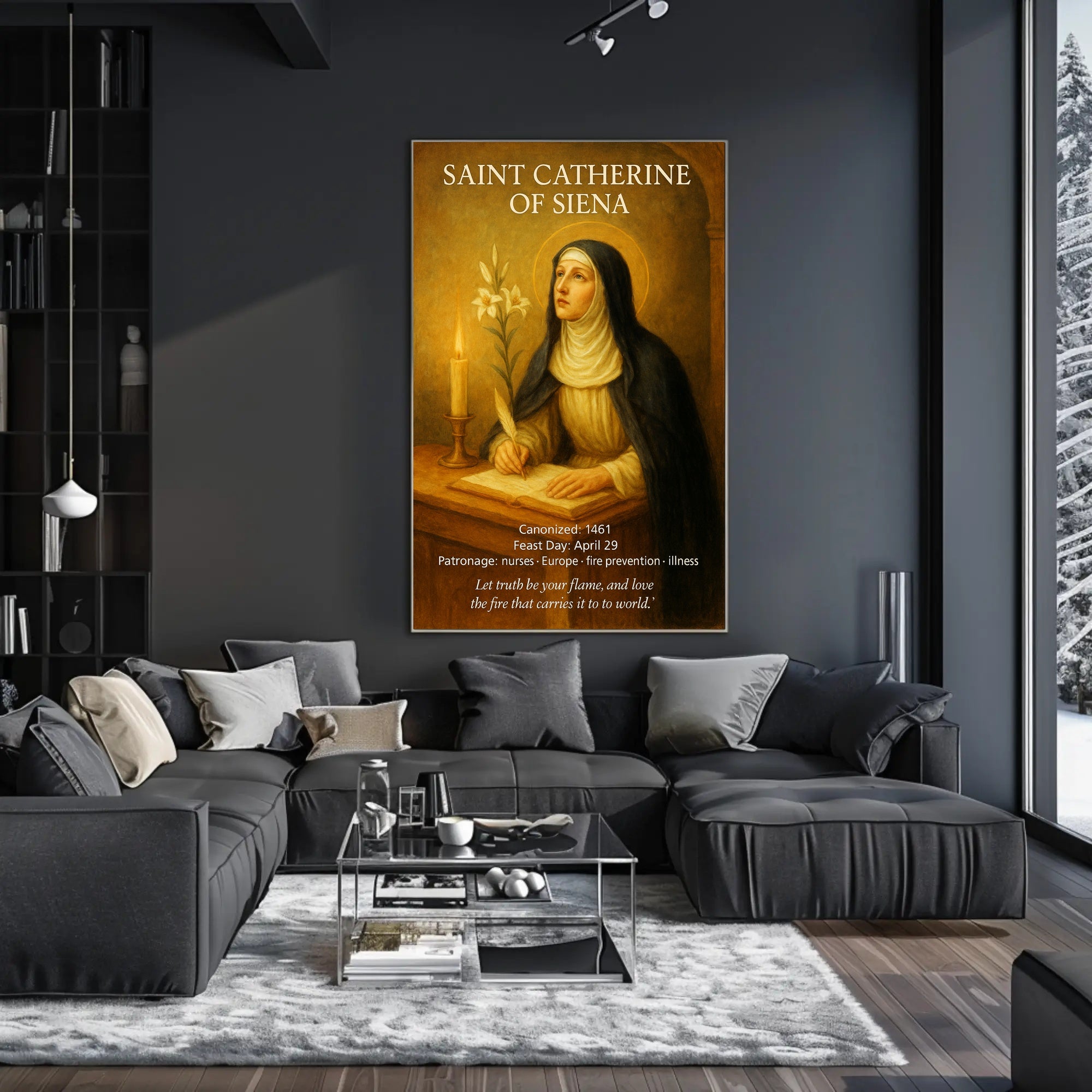 Saint Catherine of Siena Poster PosterGoat