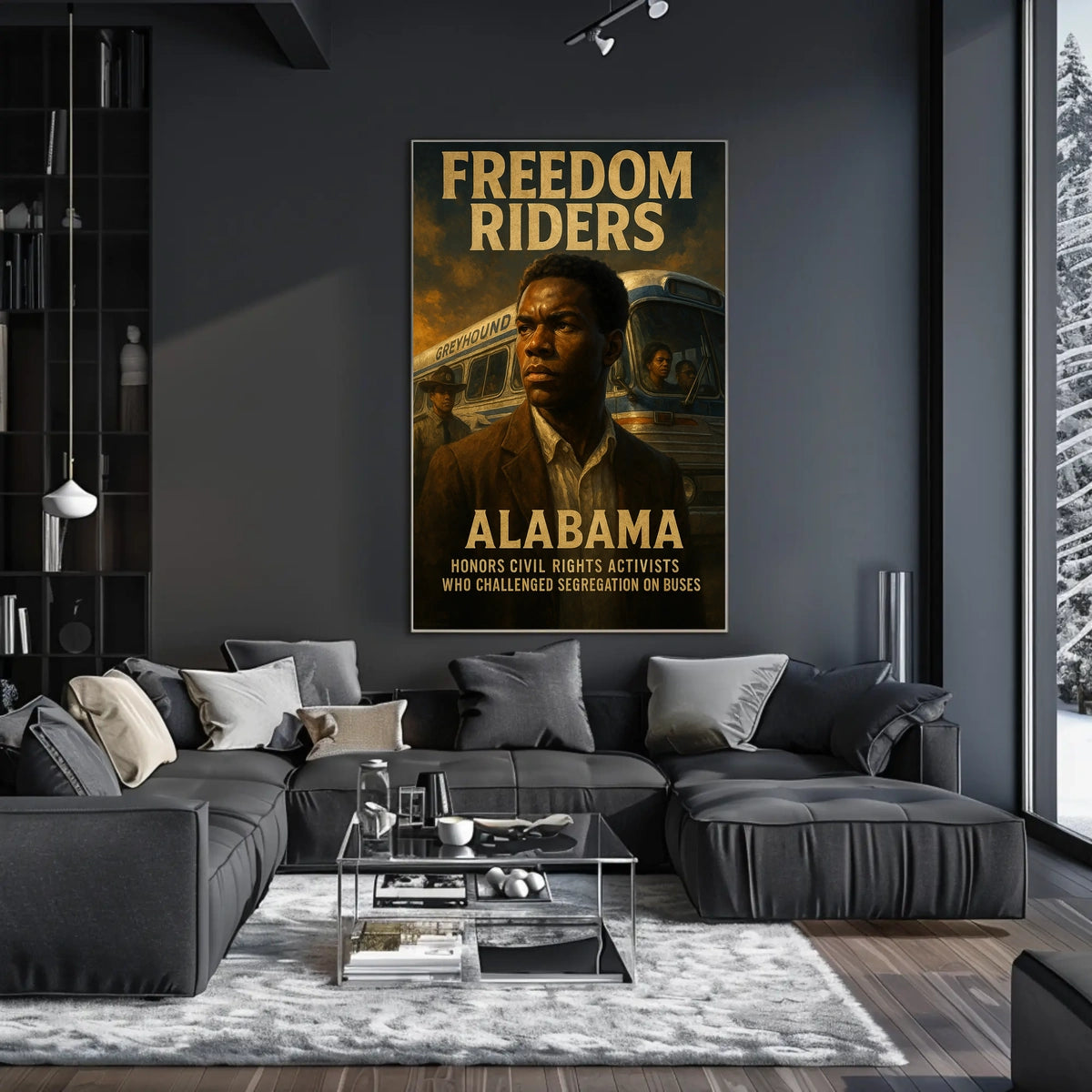 Freedom Riders Honoring Civil Rights Poster