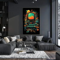 Retro Tech Fusion Poster