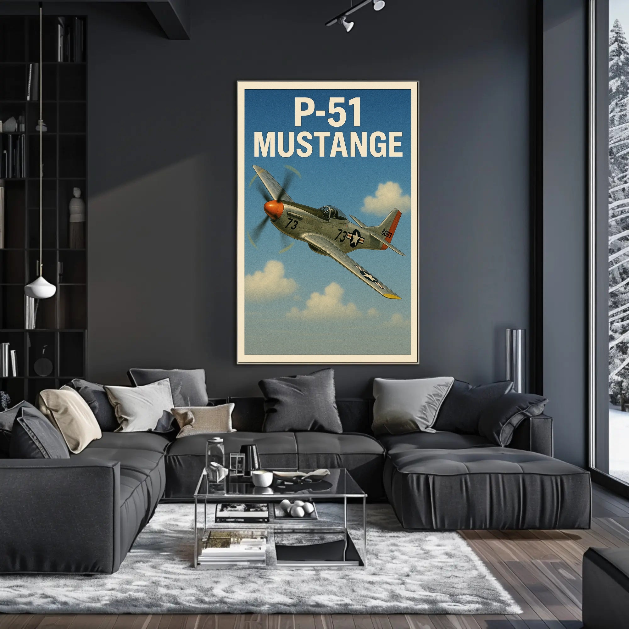 P-51 Mustang Poster PosterGoat