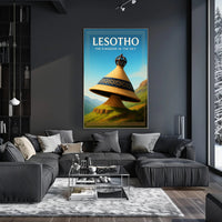 Lesotho The Kingdom in the Sky Poster PosterGoat