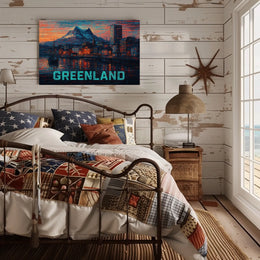 Greenland A Vibrant Landscape Poster
