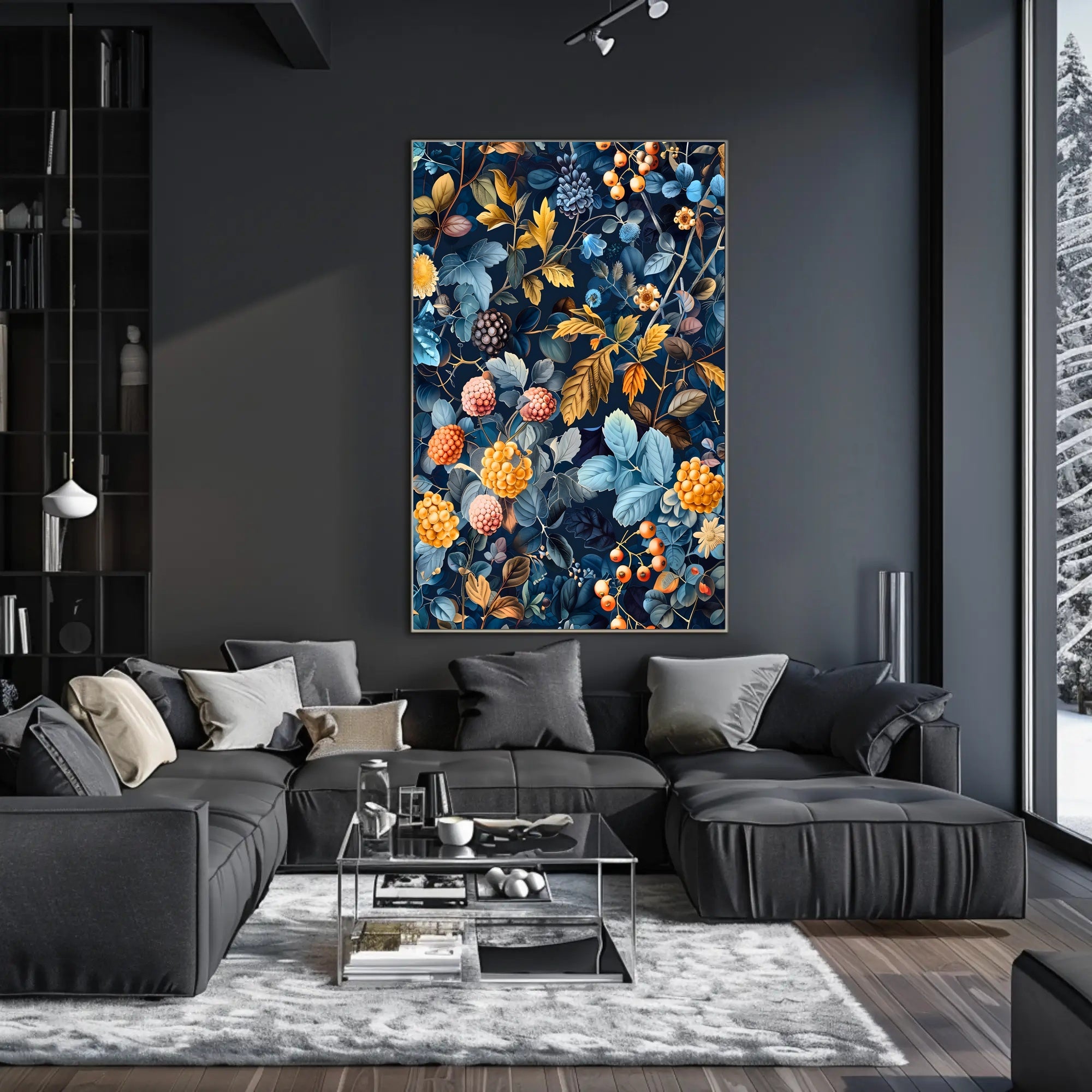 Botanical Abundance Art Print: Abstract or Artistic Poster