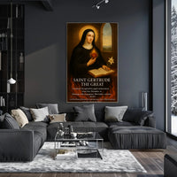 Saint Gertrude the Great Poster PosterGoat
