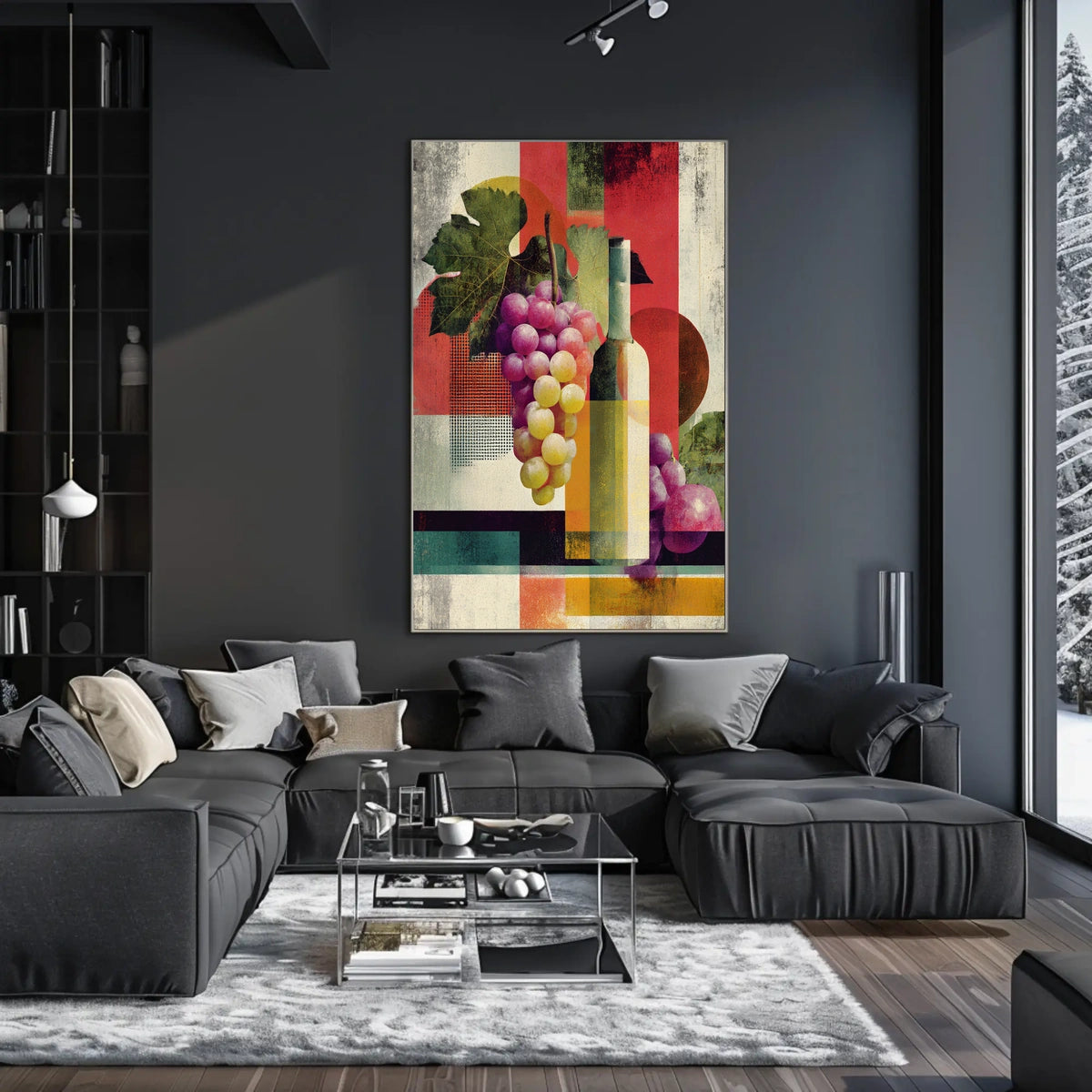 Abstract Vineyard Abstract Poster