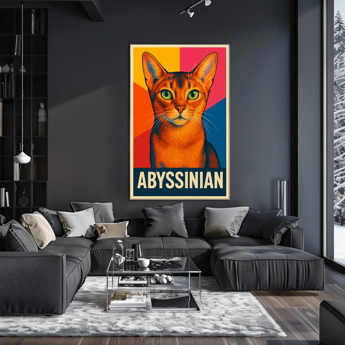 Abyssinian Cat Art Poster