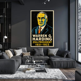 Warren G. Harding 29th President Poster