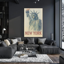 New York Cross Hatch Poster Museum Print for Urban Style