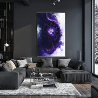 Mystical Clock in Ethereal Clouds Fantasy or Mythology Poster PosterGoat