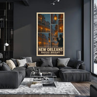 New Orleans Bayou Bright Poster