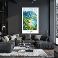 Scenic Hawaii Coastline Poster PosterGoat
