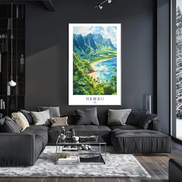 Scenic Hawaii Coastline Poster PosterGoat