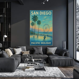San Diego Pacific Holiday Poster
