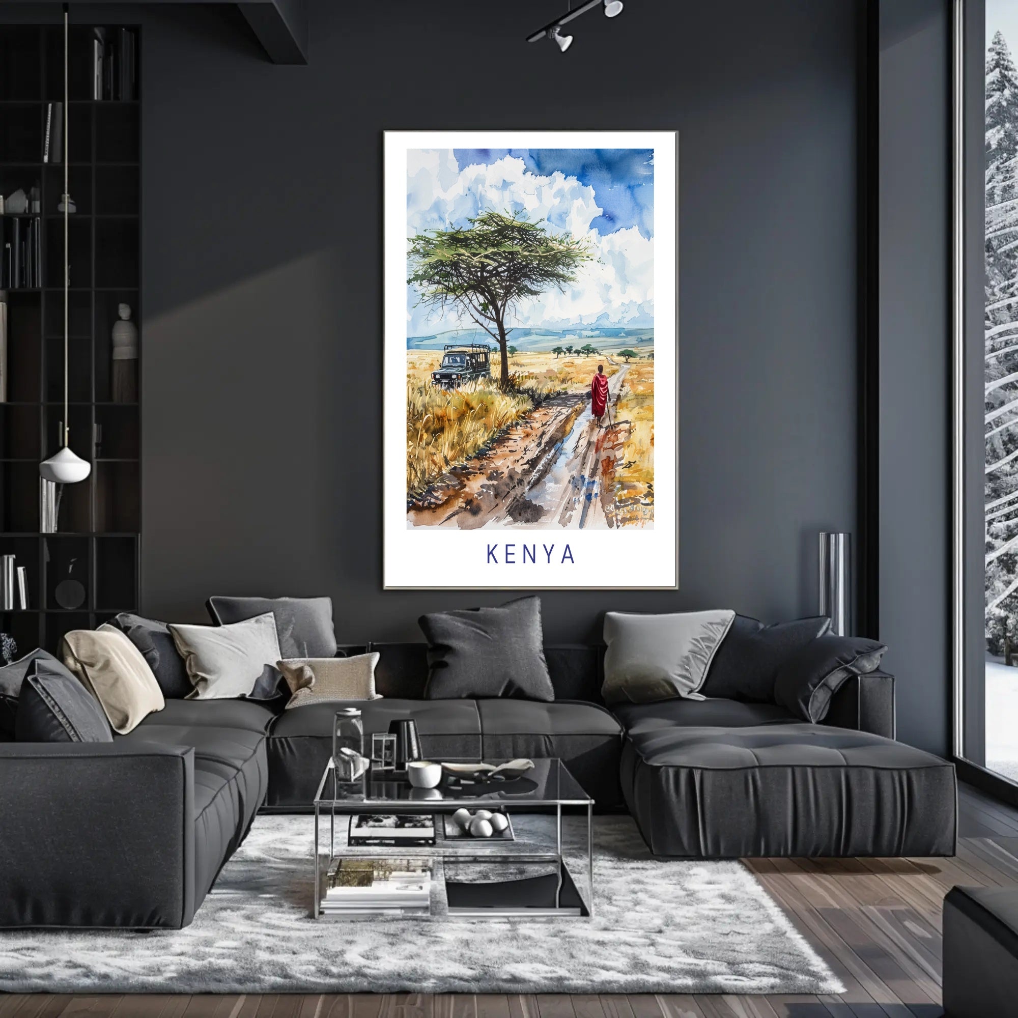 Kenya Savanna Adventure Cultural or Heritage Poster PosterGoat