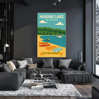 Higgins Lake Serenity Travel Poster